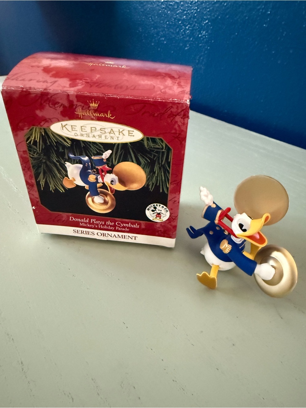 Vintage 1999 Hallmark Keepsake Donald Plays the Cymbals Christmas Ornament